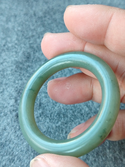 古玩玉器和田玉雕“素紋環(huán)”真品鑒賞圖