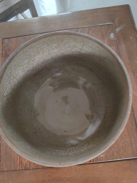 古玩陶瓷清早期青釉缽真品鑒賞圖