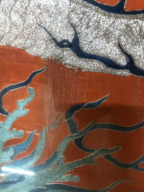 古玩雜項龍紋繡片真品鑒賞圖