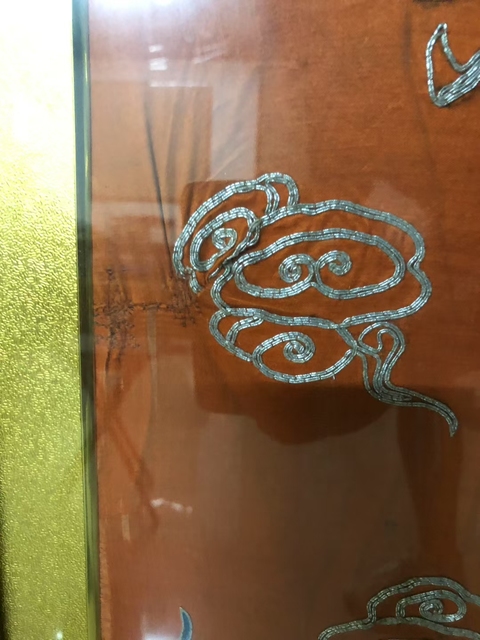 古玩雜項龍紋繡片真品鑒賞圖