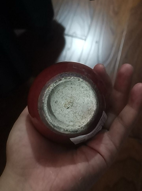 古玩陶瓷紅釉窯變葫蘆瓶真品鑒賞圖