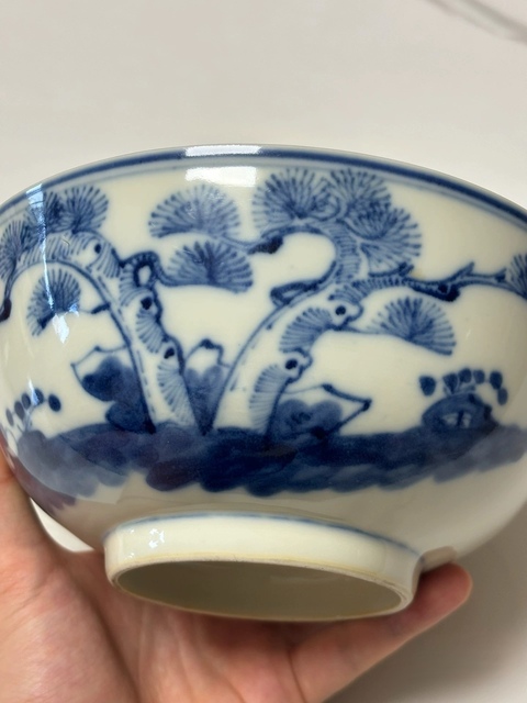 古玩陶瓷渭水投竿日歧山入夢晨碗真品鑒賞圖