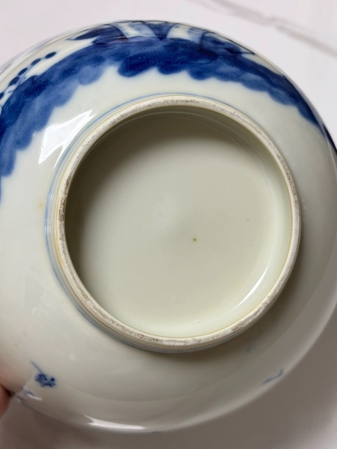 古玩陶瓷渭水投竿日歧山入夢晨碗真品鑒賞圖