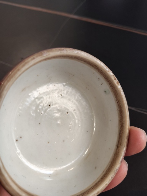 古玩陶瓷豇豆紅釉印盒真品鑒賞圖