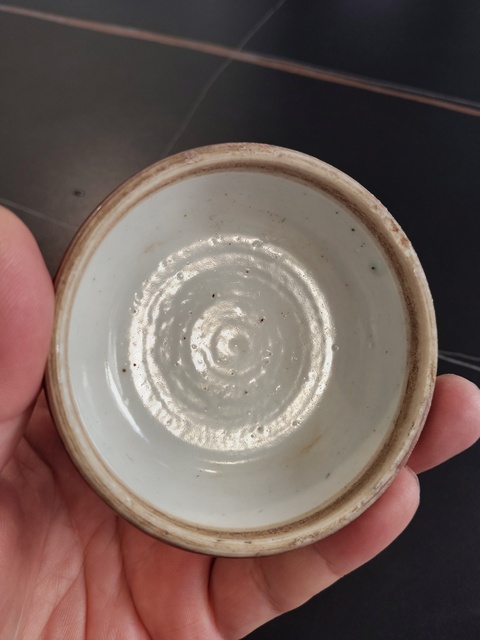 古玩陶瓷豇豆紅釉印盒真品鑒賞圖