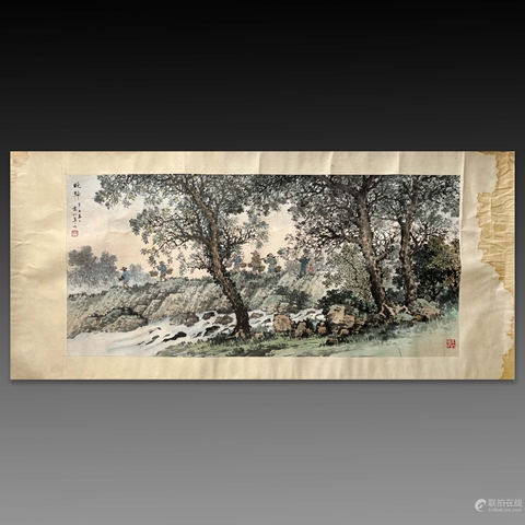 古玩字畫(huà)晚歸真品鑒賞圖