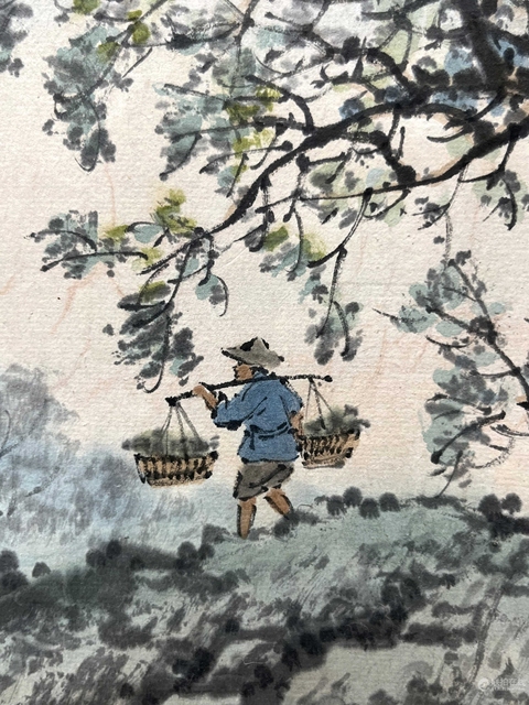 古玩字畫(huà)晚歸真品鑒賞圖