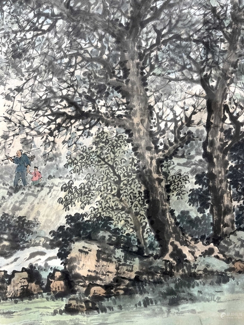 古玩字畫(huà)晚歸真品鑒賞圖