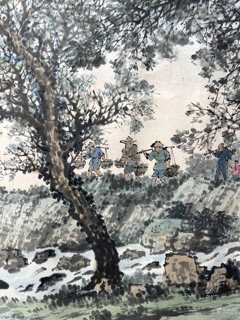 古玩字畫(huà)晚歸真品鑒賞圖