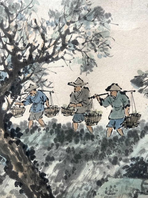 古玩字畫(huà)晚歸真品鑒賞圖