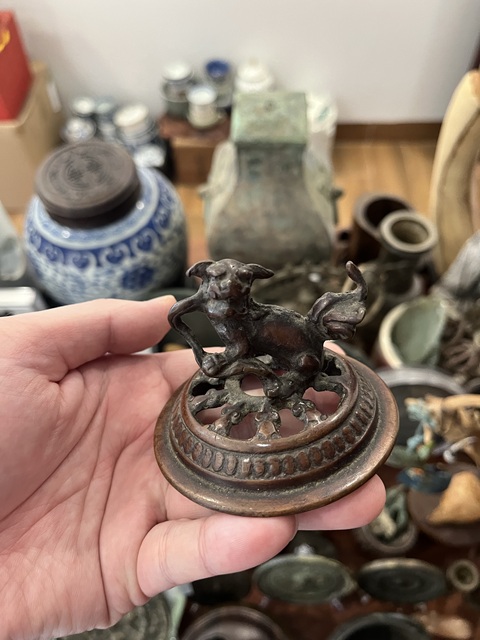 古玩雜項銅薰爐真品鑒賞圖