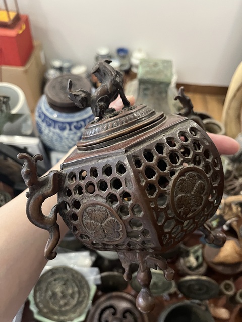 古玩雜項銅薰爐真品鑒賞圖