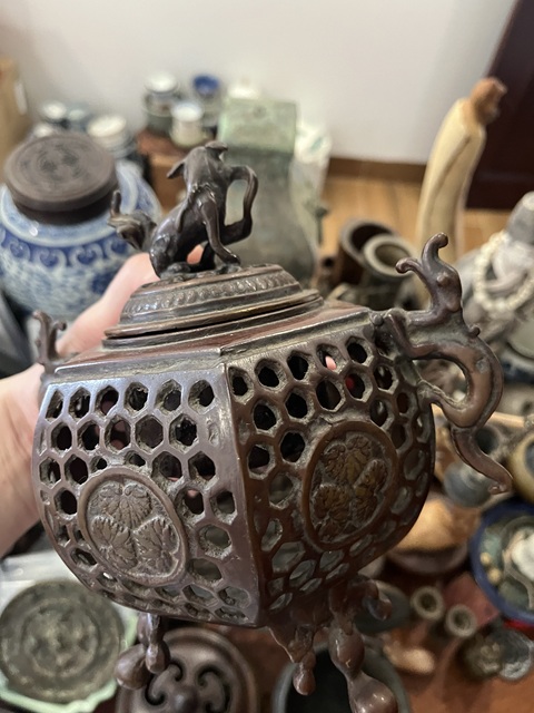 古玩雜項銅薰爐真品鑒賞圖