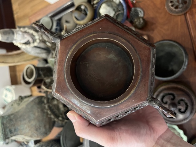古玩雜項銅薰爐真品鑒賞圖