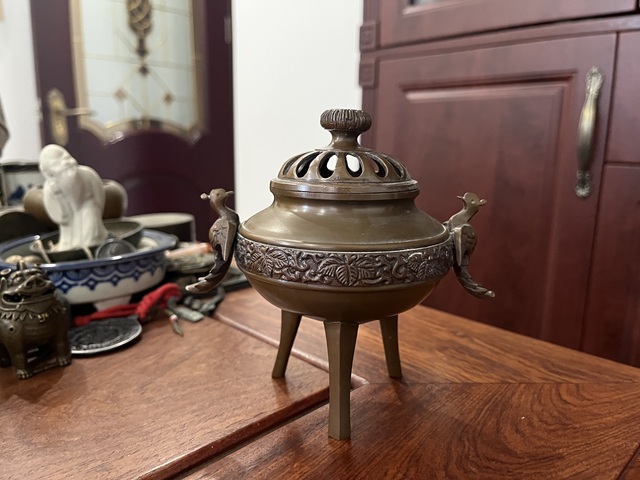 古玩雜項銅香爐真品鑒賞圖