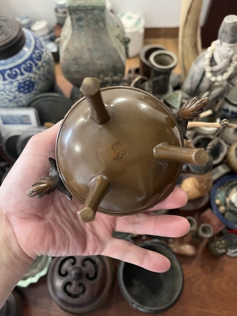 古玩雜項銅香爐真品鑒賞圖