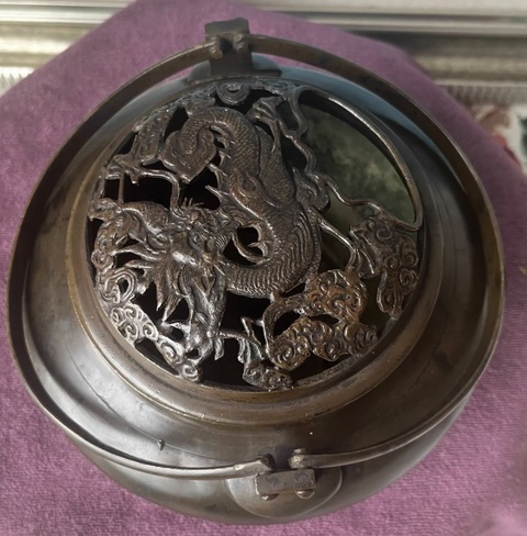 古玩雜項銅手爐真品鑒賞圖