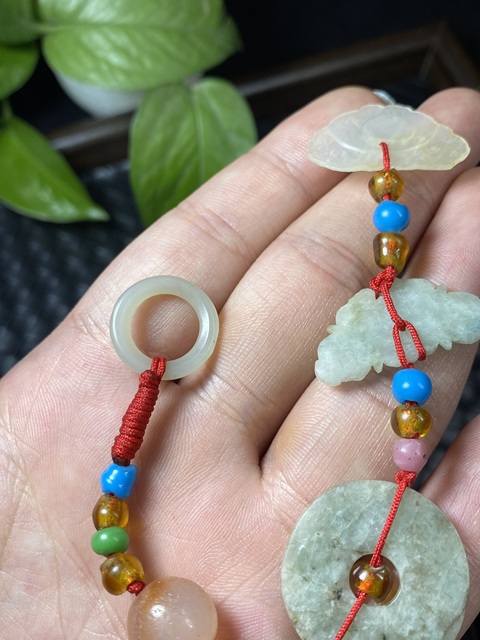 古玩玉器清代和田玉自編掛飾拍賣,當前價格1600元