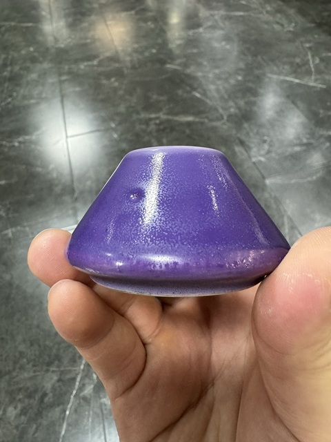 古玩陶瓷藍釉水盂真品鑒賞圖