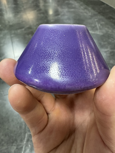 古玩陶瓷藍釉水盂真品鑒賞圖