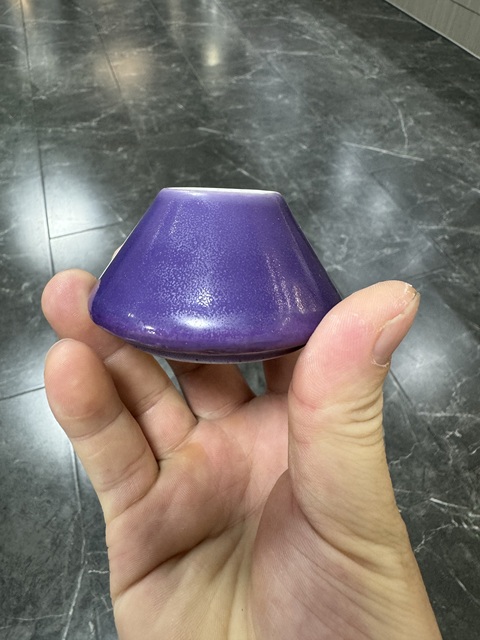 古玩陶瓷藍釉水盂真品鑒賞圖