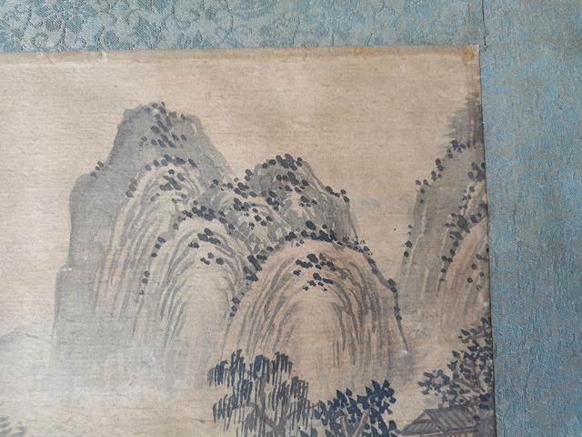 古玩字畫嬋月山水鏡鏡真品鑒賞圖