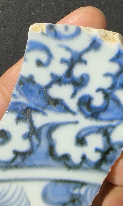 古玩陶瓷青花瓷片真品鑒賞圖