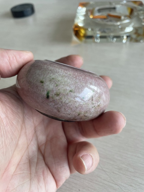 古玩陶瓷豇豆紅釉水盂真品鑒賞圖