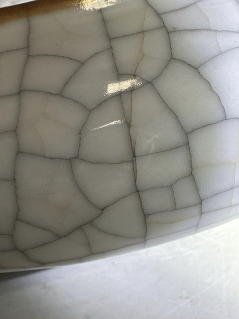 古玩陶瓷玉璧底哥釉洗真品鑒賞圖