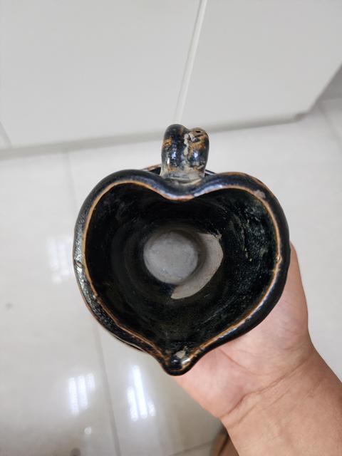 古玩陶瓷定窯系黑釉油燈拍賣,當前價格2500元
