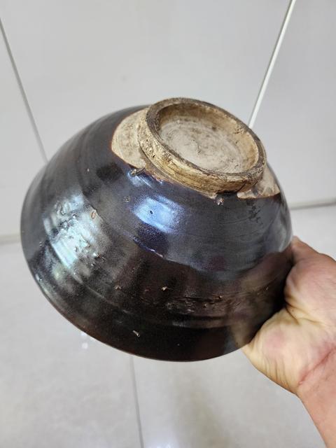 古玩陶瓷澀圈圈足疊燒工藝碗真品鑒賞圖