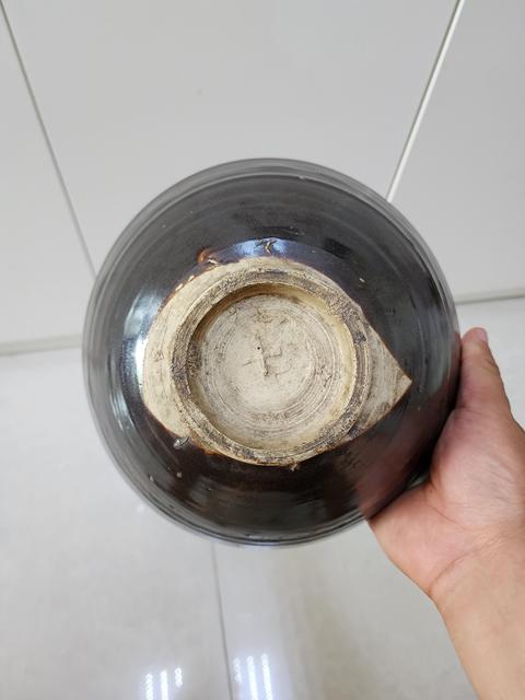 古玩陶瓷澀圈圈足疊燒工藝碗真品鑒賞圖