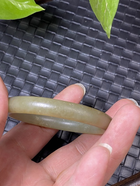 古玩玉器和田玉雕“素紋手鐲”真品鑒賞圖
