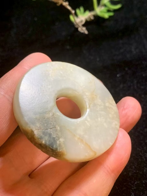 古玩玉器和田玉雕“素紋璧”真品鑒賞圖
