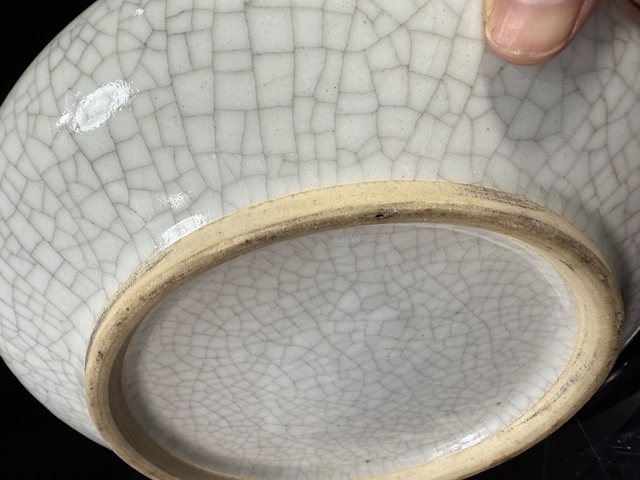 古玩陶瓷哥釉水洗真品鑒賞圖