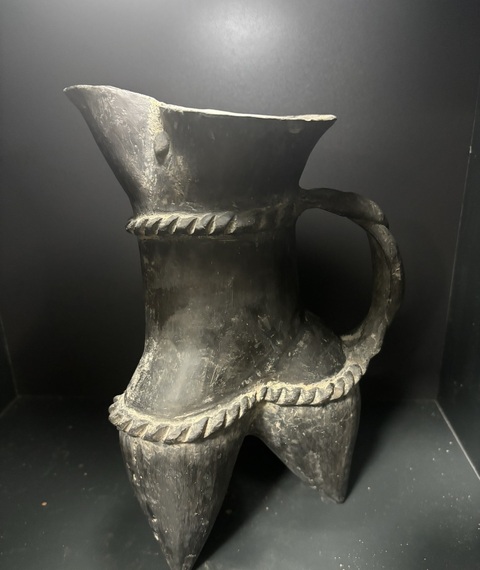 古玩陶瓷龍山文化·陶鬶真品鑒賞圖