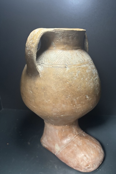 古玩陶瓷齊家文化·靴型壺真品鑒賞圖