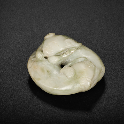 古玩玉器雙歡真品鑒賞圖