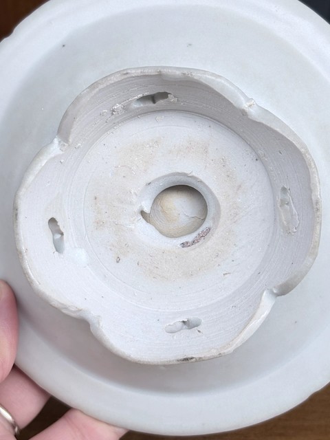古玩陶瓷青白釉盞和托真品鑒賞圖