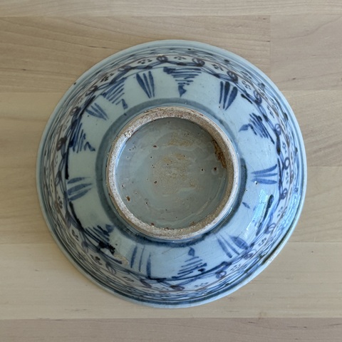 古玩陶瓷青花錦地紋碗真品鑒賞圖