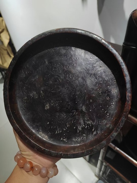 古玩雜項(xiàng)清 罌木文盤拍賣，當(dāng)前價(jià)格6000元