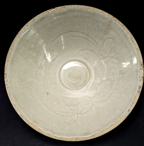 古玩陶瓷芒口圈足覆燒工藝碗真品鑒賞圖