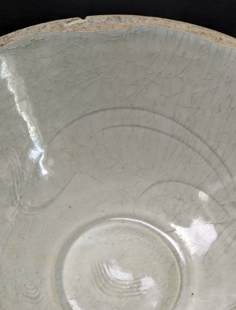 古玩陶瓷芒口圈足覆燒工藝碗真品鑒賞圖