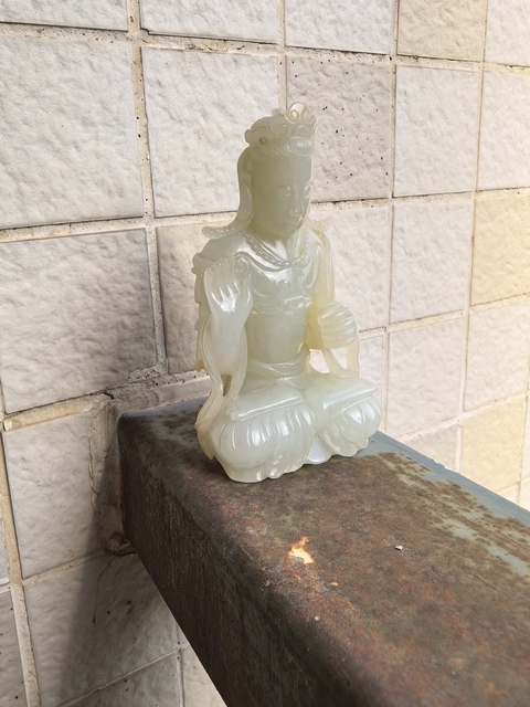古玩玉器和田玉佛擺件真品鑒賞圖