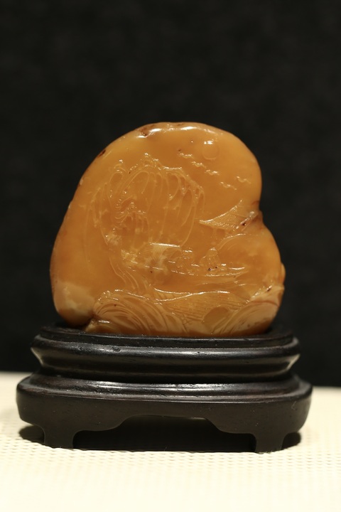 古玩雜項壽山田黃石擺件真品鑒賞圖