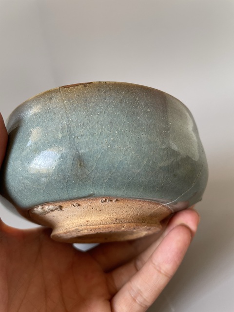 古玩陶瓷鈞窯天藍釉缽真品鑒賞圖