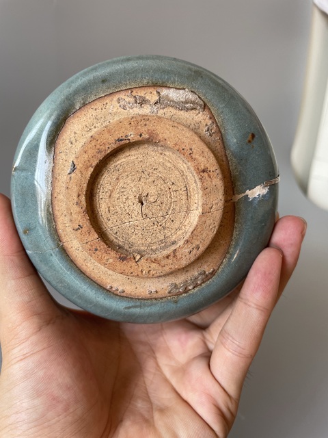 古玩陶瓷鈞窯天藍釉缽真品鑒賞圖
