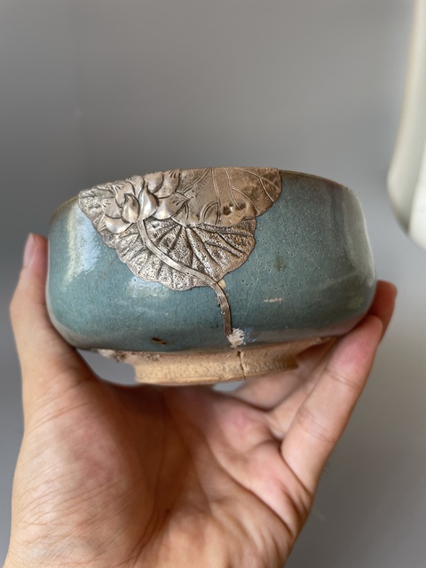 古玩陶瓷鈞窯天藍釉缽真品鑒賞圖