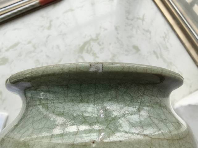 古玩陶瓷青釉香爐真品鑒賞圖