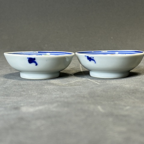古玩陶瓷青花加彩龍紋盤真品鑒賞圖